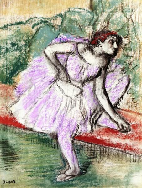 Violet Dancer by Edgar Degas
