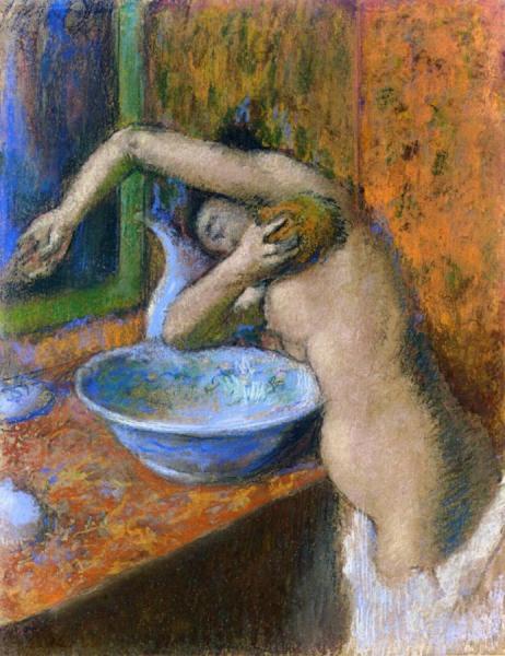 Woman At Her Toilette by Edgar Degas