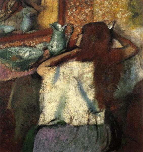 Woman At Her Toilette by Edgar Degas