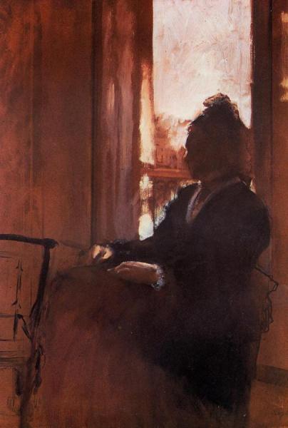 Woman At The Window by Edgar Degas