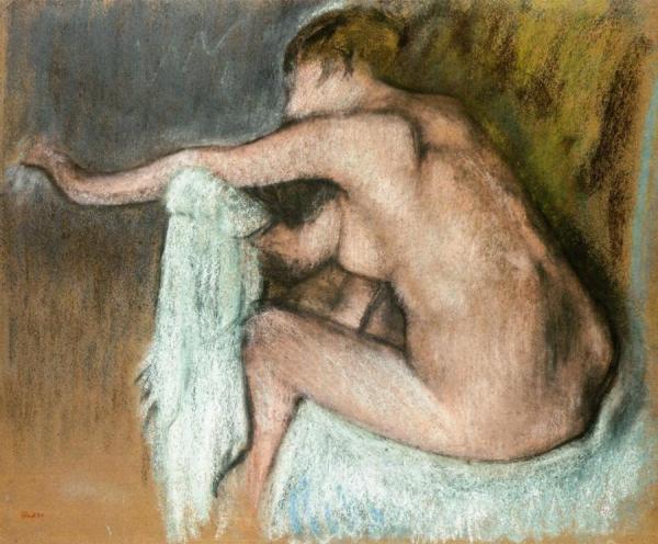 Woman Drying Her Arms by Edgar Degas