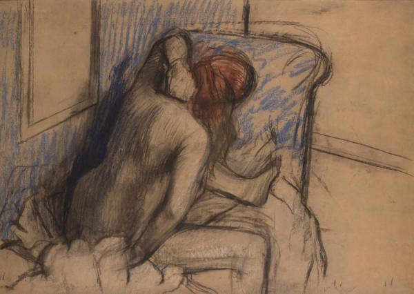 Woman Drying Her Hair by Edgar Degas