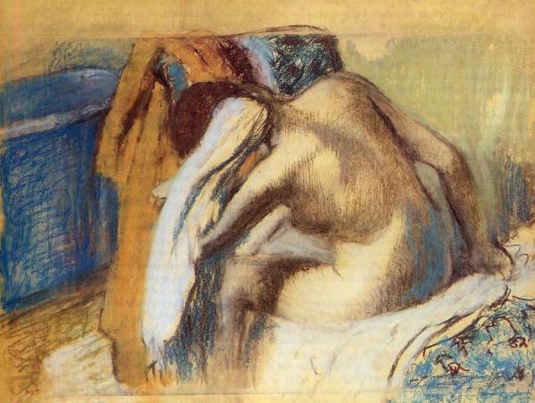 Woman Drying Her Hair by Edgar Degas