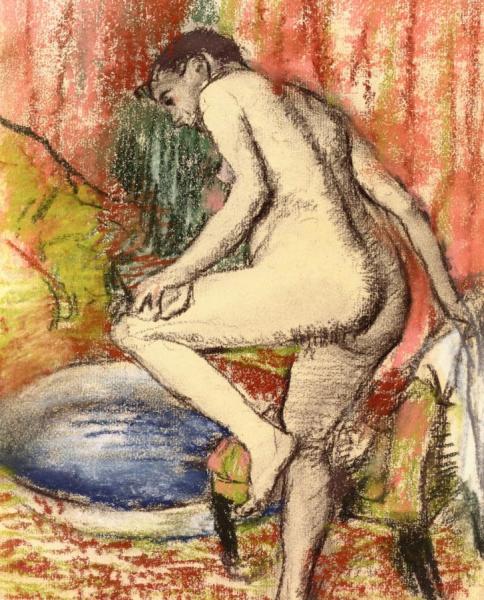 Woman Drying Herself After Bathing by Edgar Degas