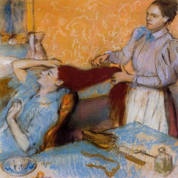 Woman Having Her Hair Combed by Edgar Degas