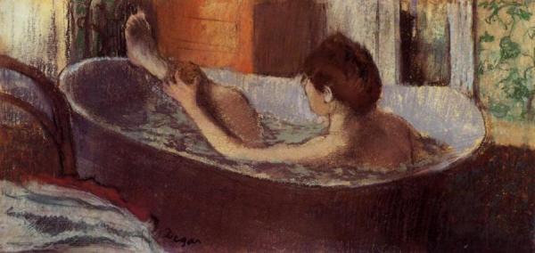 Edgar Degas Woman In A Bath Sponging Her Leg