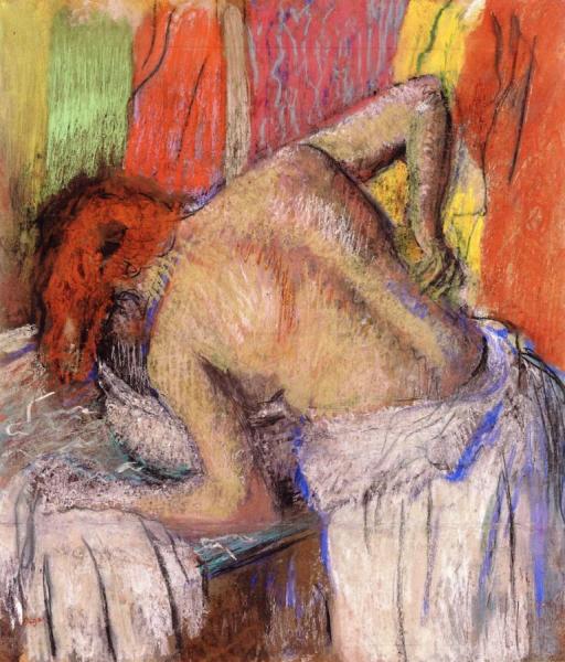 Woman Washing Her Back by Edgar Degas