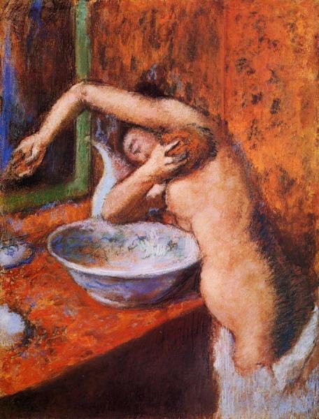 Woman Washing Herself by Edgar Degas