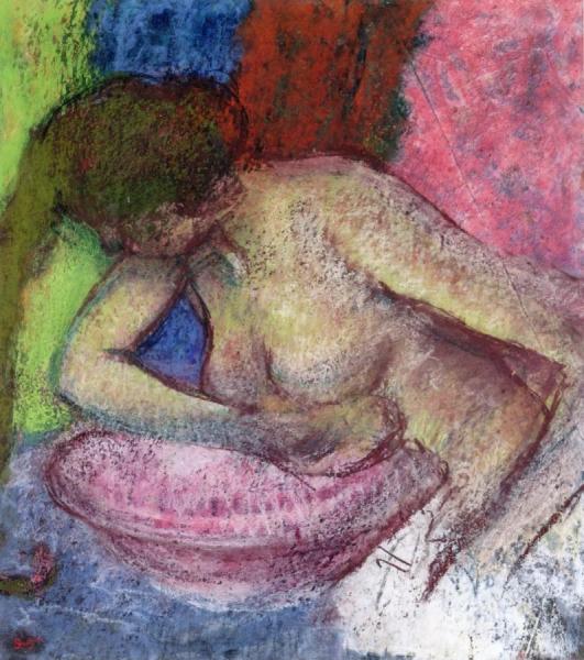 Woman Washing Herself by Edgar Degas