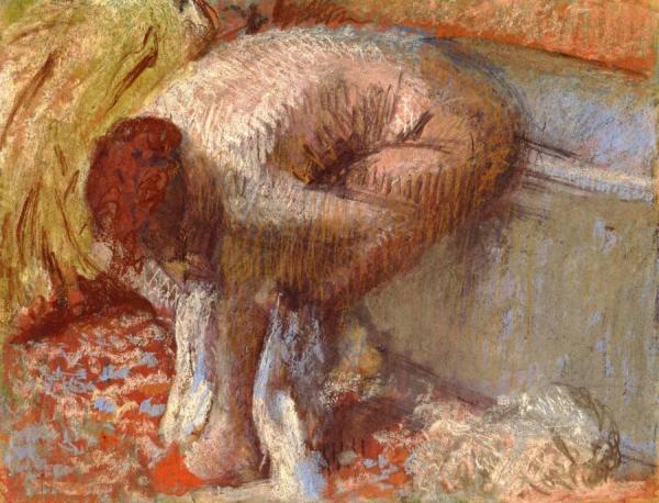 Woman Wiping Her Feet by Edgar Degas