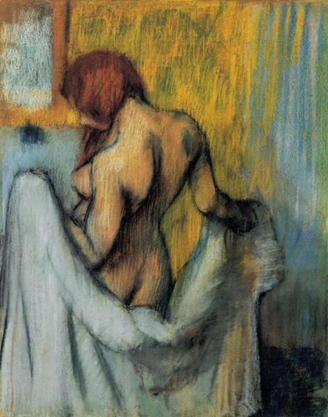 Woman With A Towel by Edgar Degas