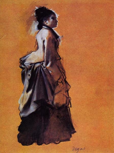 Young Woman In Street Dress by Edgar Degas
