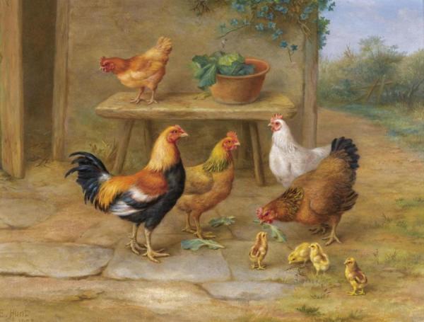 An Intruder by Edgar Hunt Oil Painting Reproductions