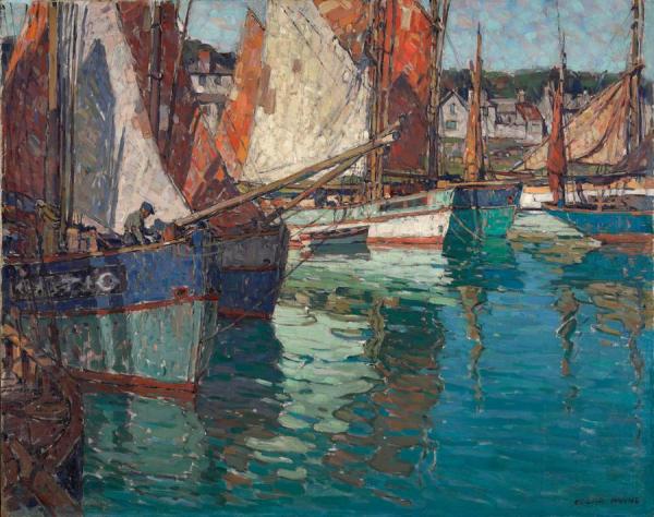 Breton Tuna Boats, Concarneau, France by Edgar Payne
