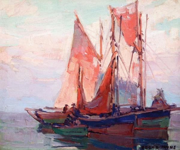 Fishing Boats by Edgar Payne