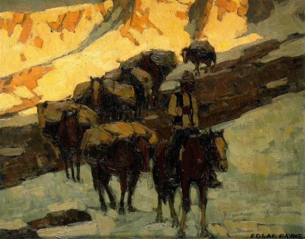 Pack Train by Edgar Payne