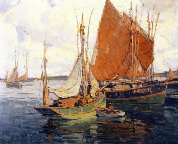 Return Of The Fleet by Edgar Payne