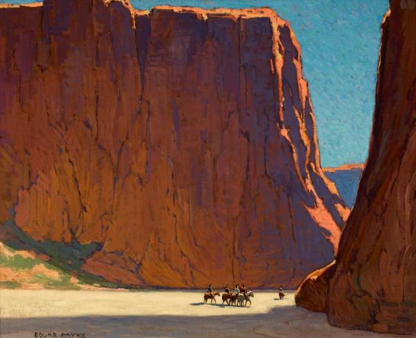 Edgar Payne Sunset, Canyon De Chelly