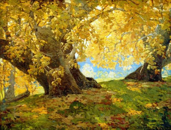 Sycamore In Autumn, Orange County Park by Edgar Payne