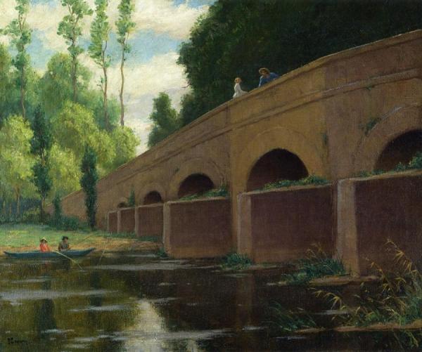 Bridge In The Countryside by Edgar S. Cameron