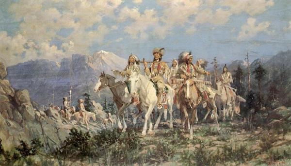 The Pipe Of Peace: From This Day Forth I Will Fight No More by Edgar Samuel Paxson