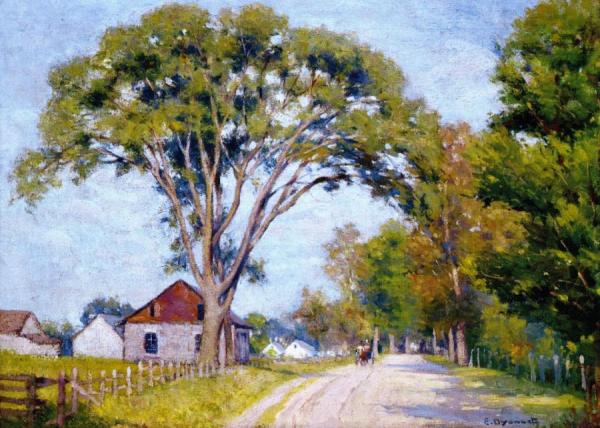 Village Street, Berthier by Edmond Dyonnet