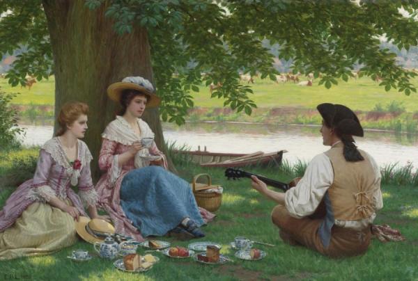 A Picnic Party by Edmund Blair Leighton