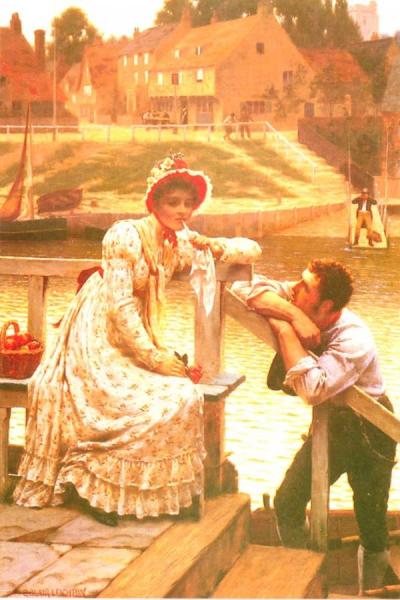 Courtship by Edmund Blair Leighton