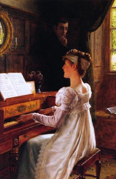 Courtship by Edmund Blair Leighton Oil Painting Reproductions