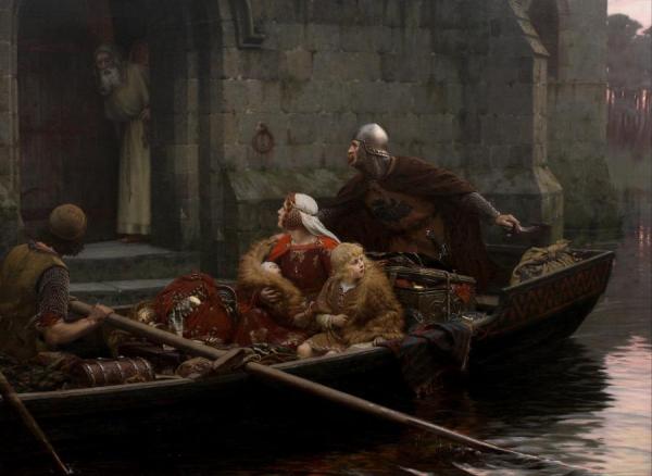 In Time Of Peril by Edmund Blair Leighton Oil Painting Reproductions