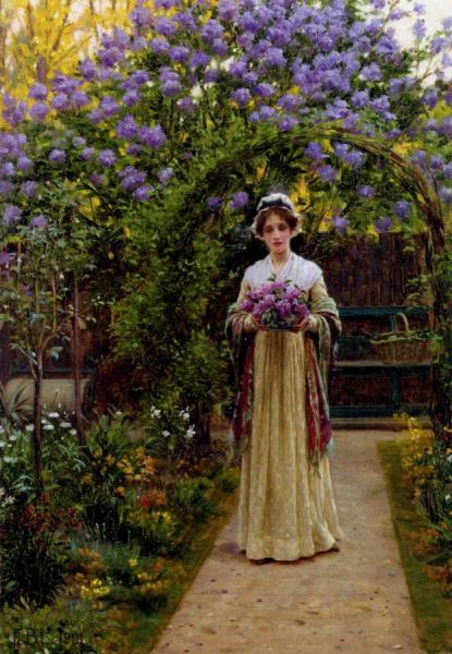 Lilac by Edmund Blair Leighton