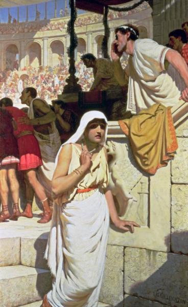 The Gladiators Wife by Edmund Blair Leighton