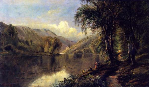 Edmund Darch Lewis Family Outing In The Catskills