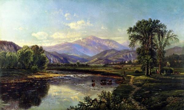Mount Washington And The Saco River by Edmund Darch Lewis