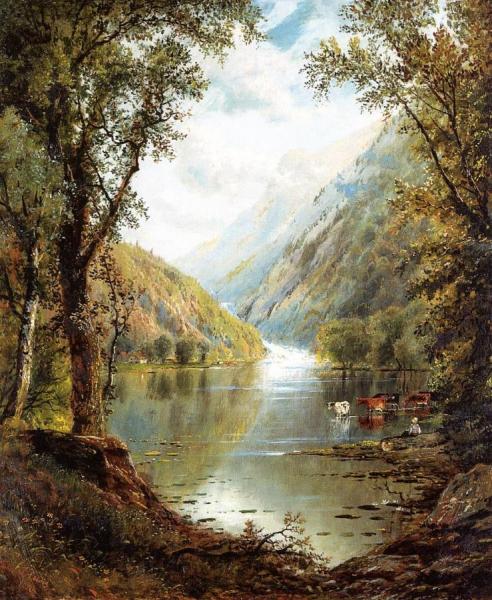 Edmund Darch Lewis Scene In The Catskills