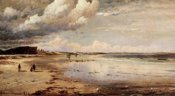 Seascape, Jersey Coast by Edmund Darch Lewis Oil Painting Reproductions