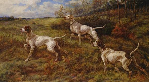 Hunting In The Fall - Three Pointers by Edmund Henry Osthaus