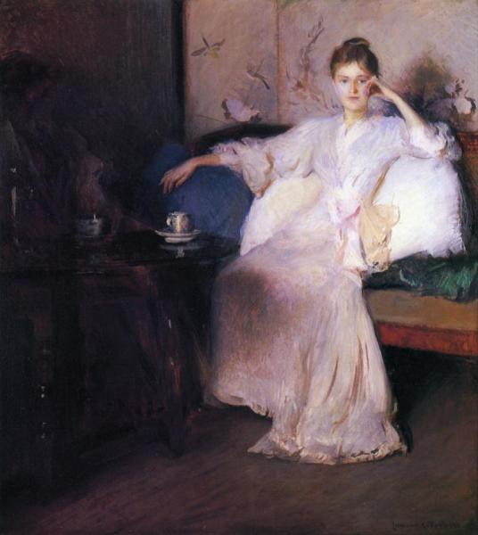 Arrangement In Pink And Gray by Edmund Tarbell