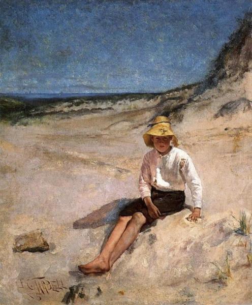 Boy On The Beach by Edmund Tarbell