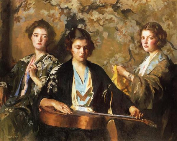 My Three Granddaughters by Edmund Tarbell
