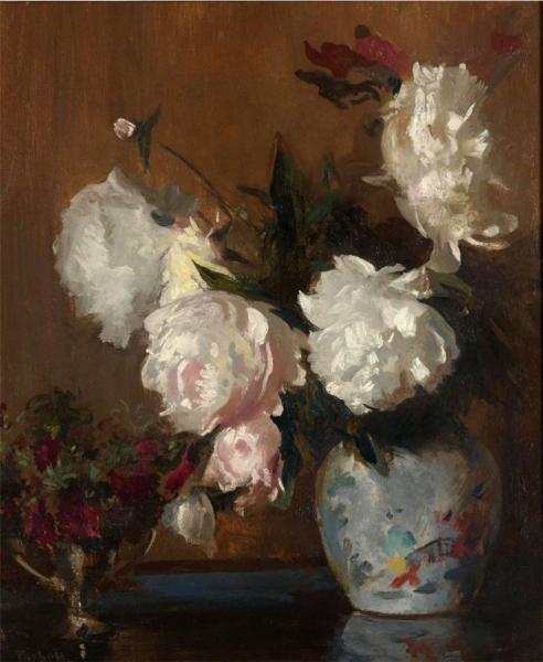 Peonies by Edmund Tarbell