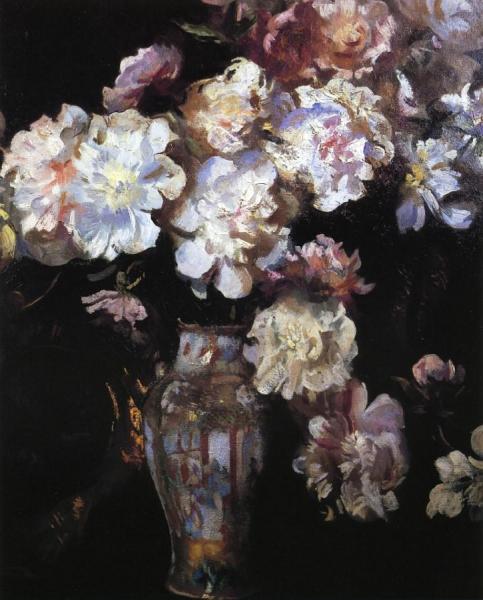 Peonies by Edmund Tarbell Oil Painting Reproductions