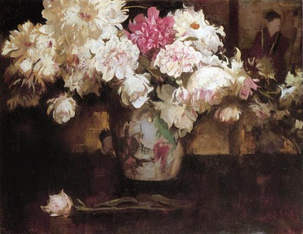 Peonies by Edmund Tarbell Oil Painting Reproductions