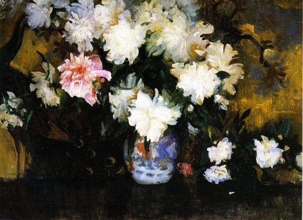 Peonies by Edmund Tarbell