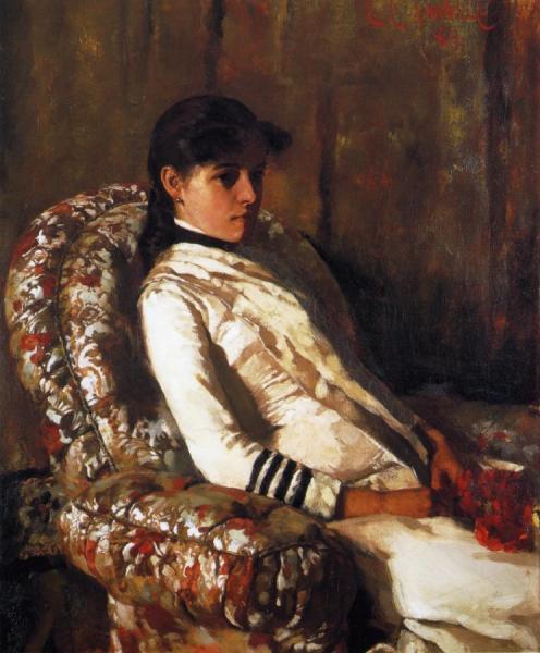 Portrait Of Mrs. Tarbell (as A Girl) by Edmund Tarbell Oil Painting Reproductions