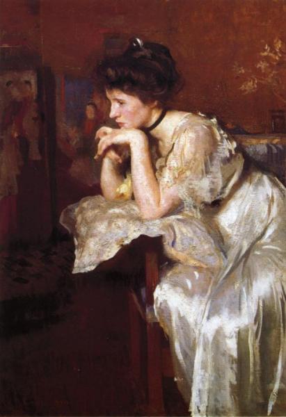 Reverie (katherine Finn) by Edmund Tarbell