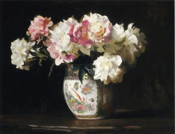 Still Life With Peonies by Edmund Tarbell