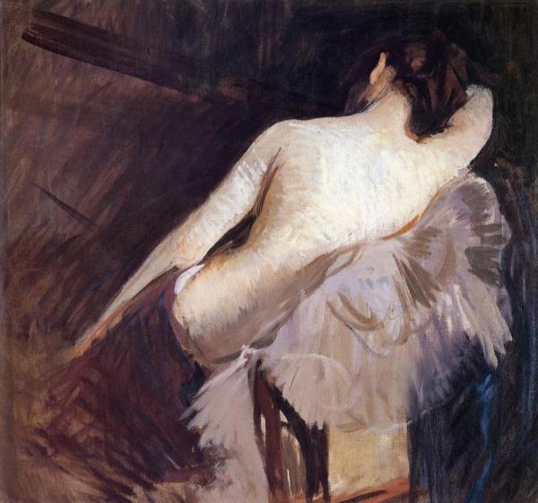 Study For "the Venetian Blind" by Edmund Tarbell
