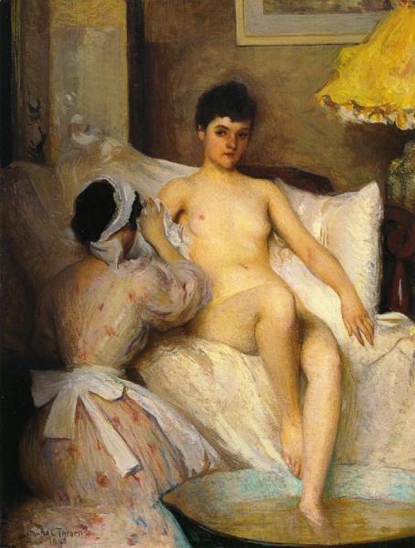The Bath by Edmund Tarbell