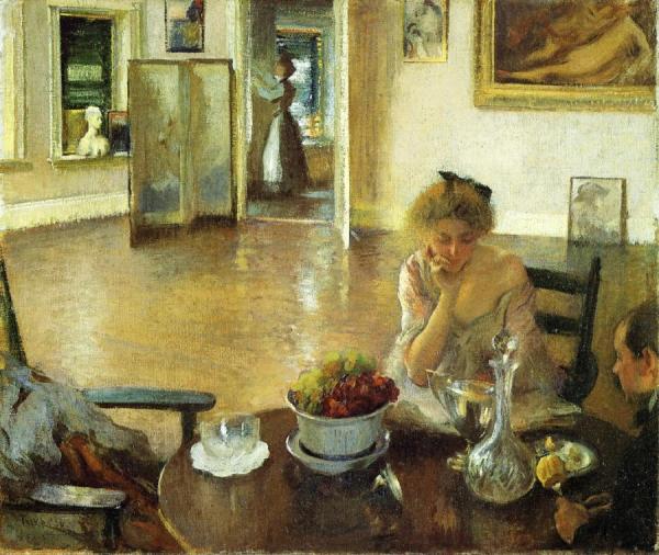 The Breakfast Room by Edmund Tarbell